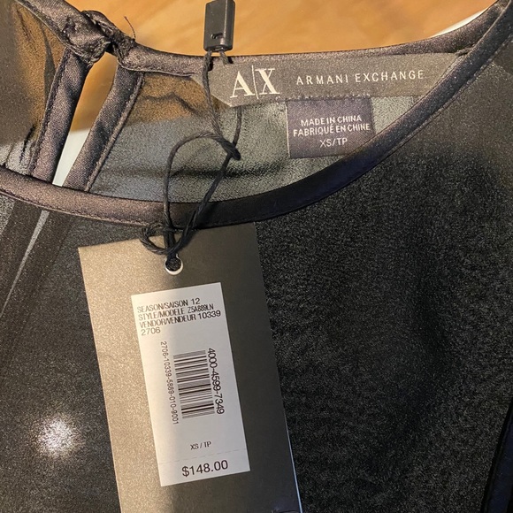 Armani Exchange Fringe Faux leather dress!… - Picture 5 of 5